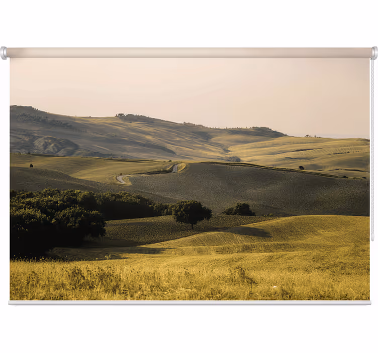 Tenda a rullo camera da letto campi belli della toscana - TenStickers