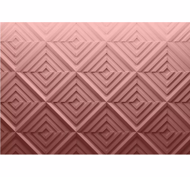 Tenda a rullo camera da letto astrazione geometrica rosa - TenStickers