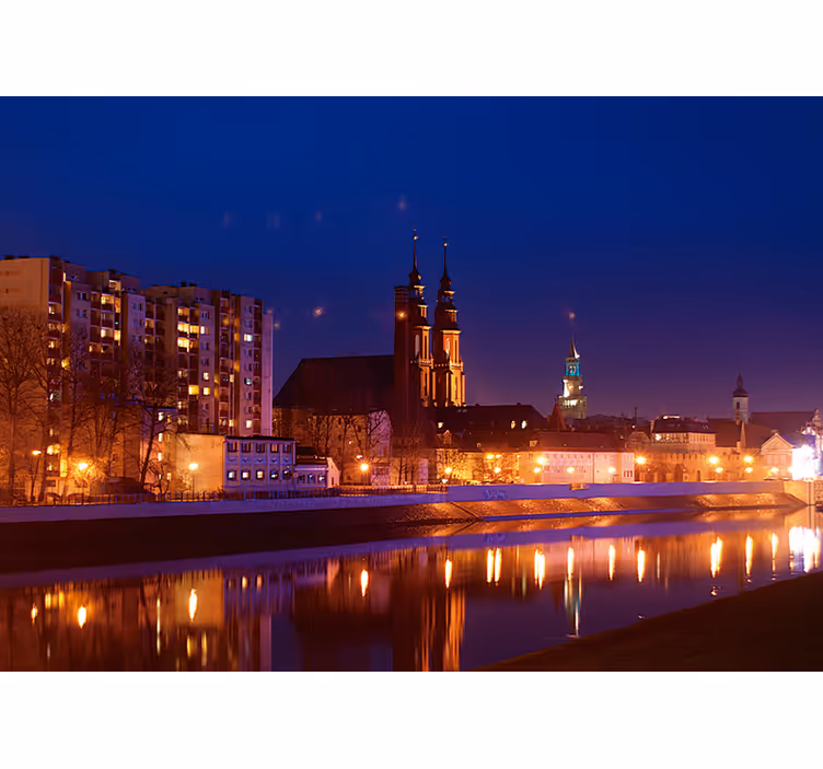 Tenda a rullo camera da letto opole dopo il tramonto - TenStickers