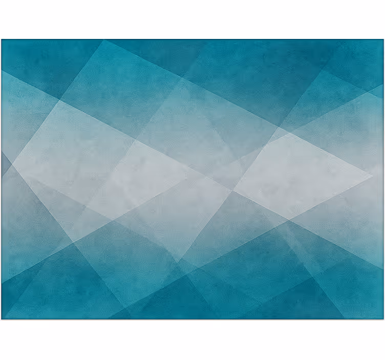 Tenda a rullo soggiorno effetto lavato blu e grigio - TenStickers