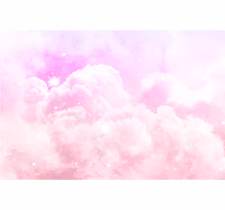 Tenda a rullo cameretta cielo rosa - TenStickers