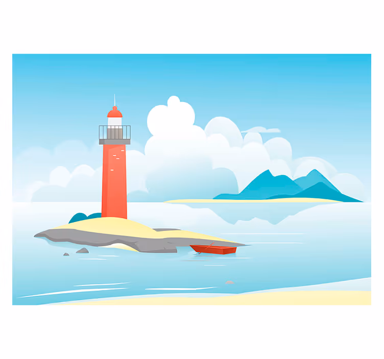 Tenda a rullo cameretta sogni di mare - TenStickers