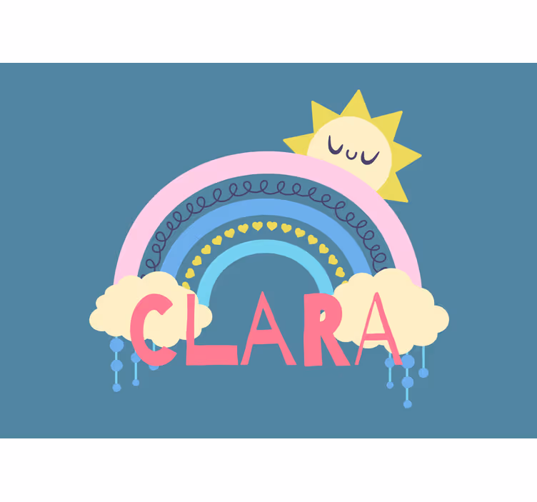 Tenda a rullo cameretta arcobaleno personalizzata - TenStickers
