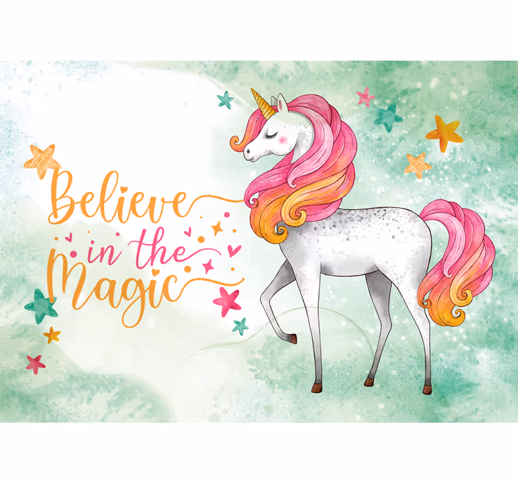 Tenda a rullo cameretta sei un unicorno magico - TenStickers