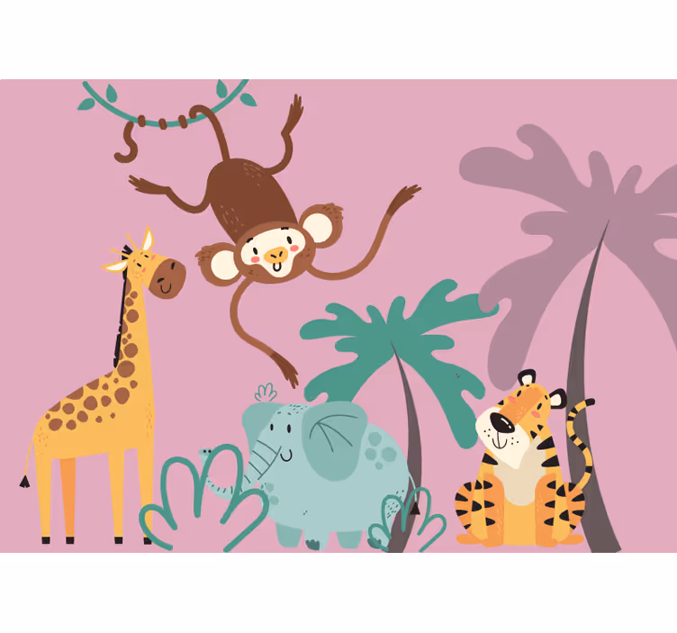 Tenda a rullo cameretta giungla boho per bambini - TenStickers