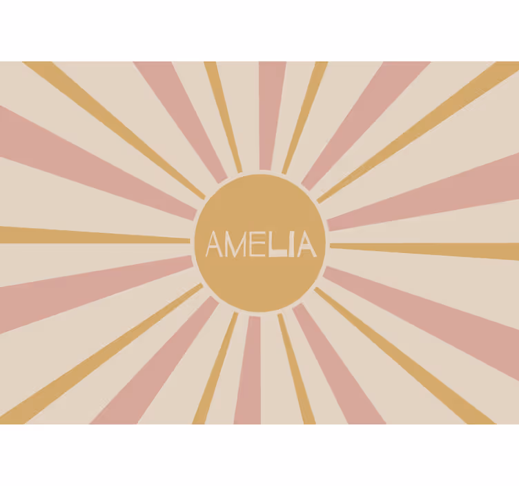 Tenda a rullo cameretta sole colorato boho - TenStickers