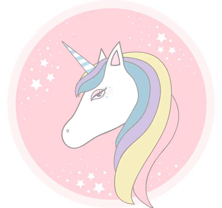 Tenda a rullo cameretta unicorno cartone animato - TenStickers