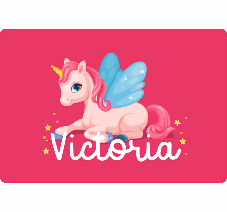 Tenda a rullo cameretta unicorno rosa divertente - TenStickers