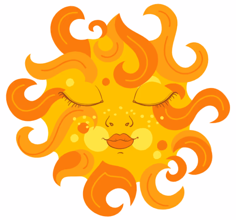 Tenda a rullo cameretta sole femminile - TenStickers