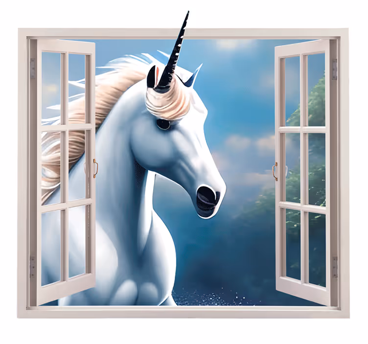 Tenda a rullo cameretta unicorno - TenStickers