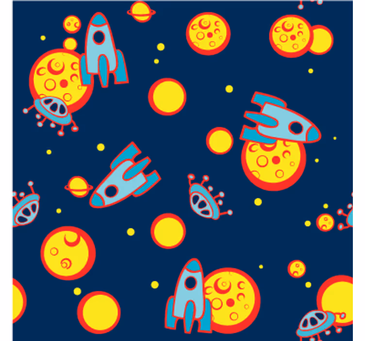 Tenda a rullo cameretta vinile infantile cosmos - TenStickers