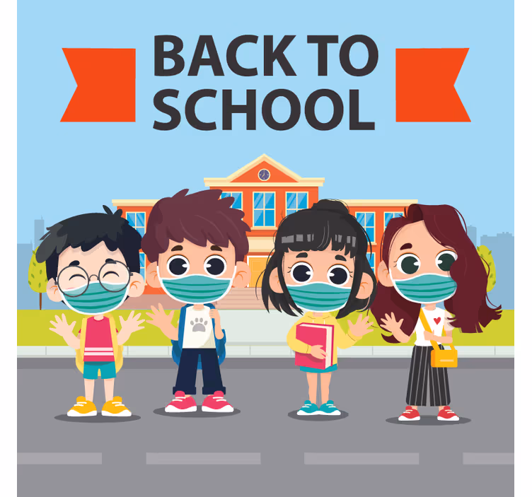 Tenda a rullo cameretta design scolastico attraente bambini - TenStickers