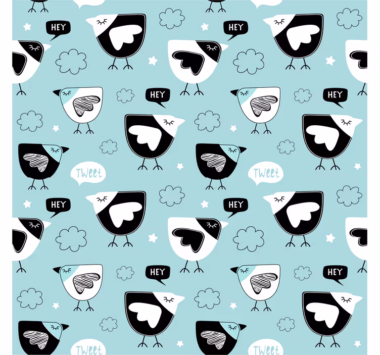 Tenda a rullo cameretta motivo gallina nera - TenStickers