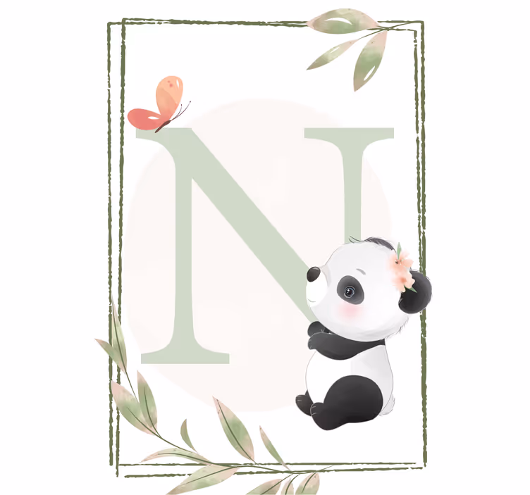 Tenda a rullo cameretta panda carino - TenStickers