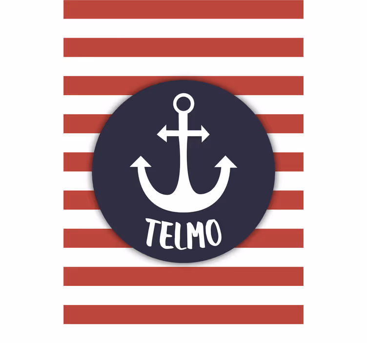 Tenda a rullo cameretta ancora marina personalizzabile - TenStickers