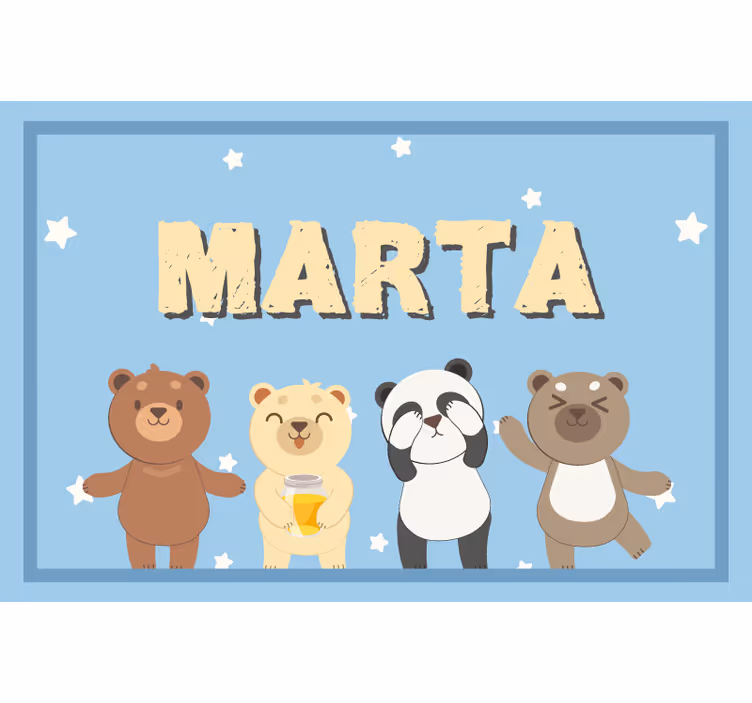 Tenda a rullo cameretta orsetto adorabile personalizzabile - TenStickers
