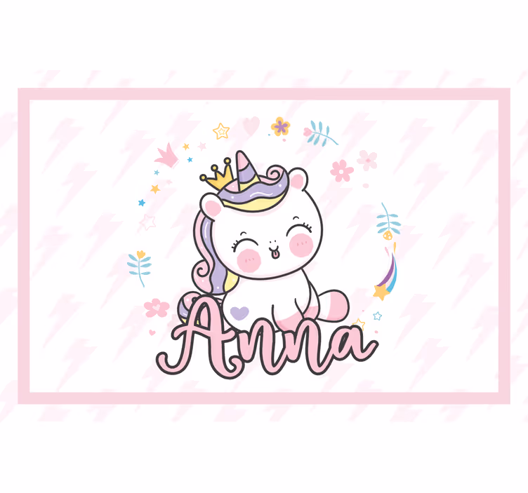 Tenda a rullo cameretta unicorno carino - TenStickers