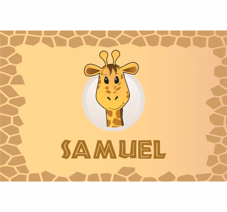 Tenda a rullo cameretta nome personalizzabile - TenStickers