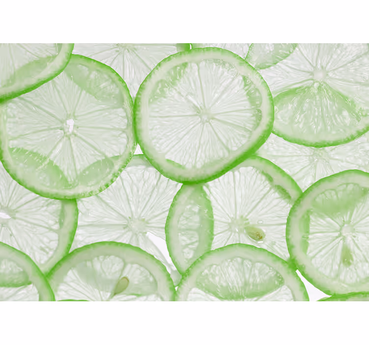 Tenda a rullo cucina fette di lime - TenStickers