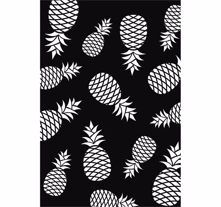 Tenda a rullo cucina motivo ananas - TenStickers