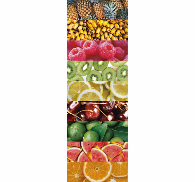 Tenda a rullo cucina texture frutta - TenStickers
