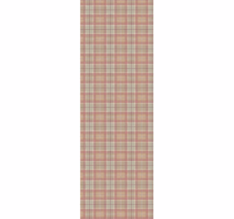 Tenda a rullo cucina vinile per frigorifero tartan - TenStickers