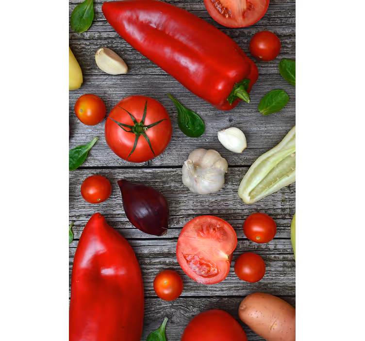Tenda a rullo cucina tavolo delle verdure - TenStickers