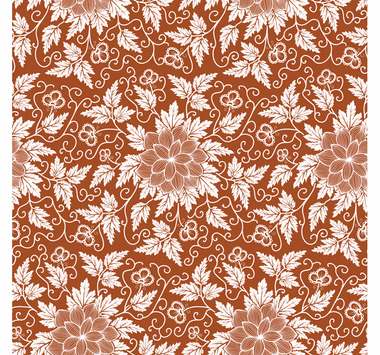Tenda a rullo cucina piastrelle paisley floreale - TenStickers