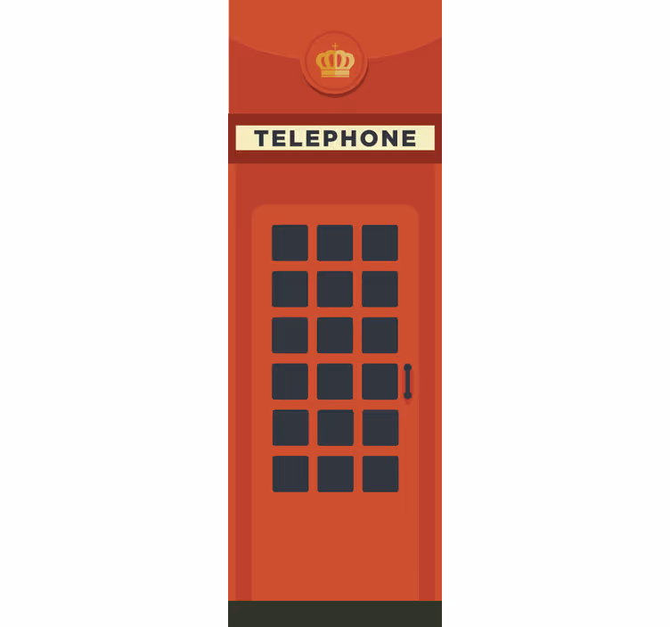 Tenda a rullo cucina cabina telefonica rossa uk - TenStickers