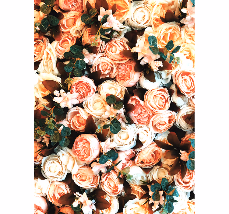 Tenda a rullo cucina bouquet di rose - TenStickers