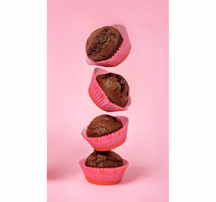 Tenda a rullo cucina cupcake al cioccolato - TenStickers