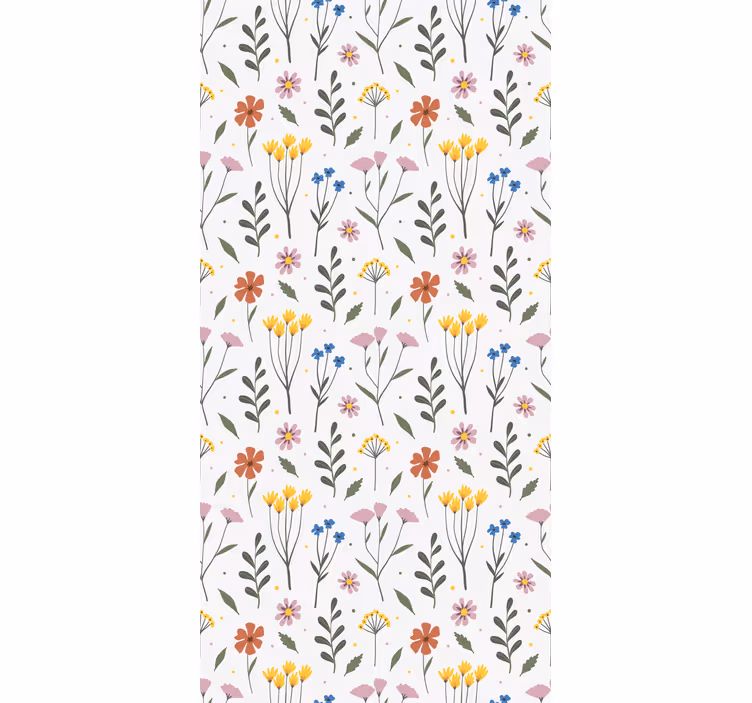 Tenda a rullo cucina motivo fiori multicolore - TenStickers