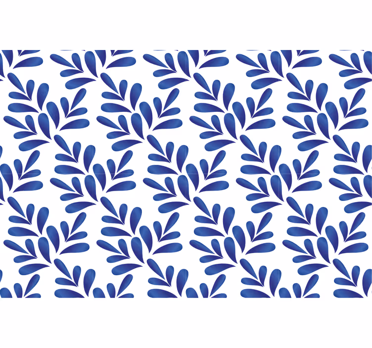 Tenda a rullo blu porcellana blu - TenStickers
