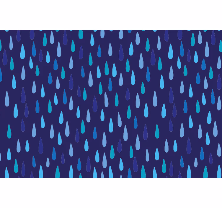 Tenda a rullo blu goccia irregolare - TenStickers