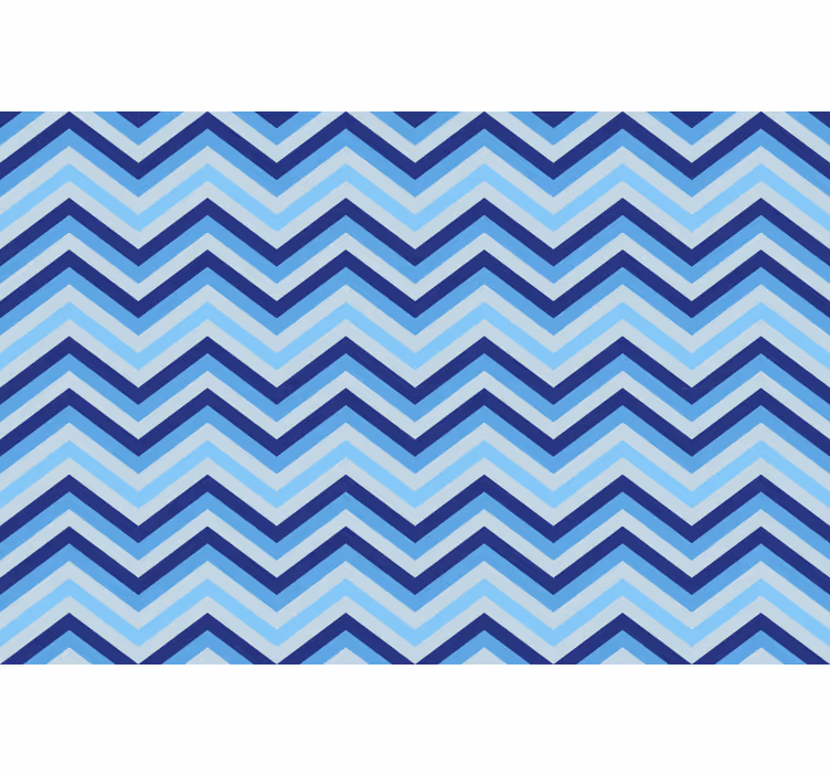 Tenda a rullo blu motivo zigzag blu diversi - TenStickers