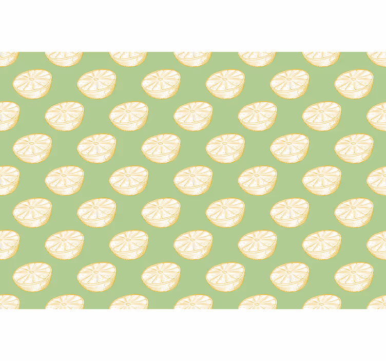 Tenda a rullo verde limone disegnato a mano - TenStickers