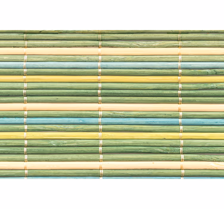 Tenda a rullo verde texture bambù verde - TenStickers