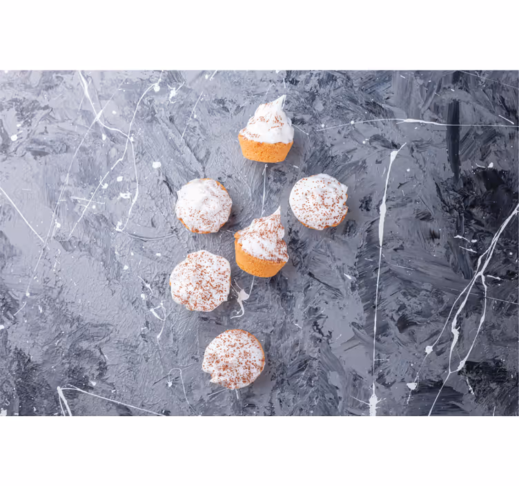 Tenda a rullo grigia cupcake cremosi - TenStickers