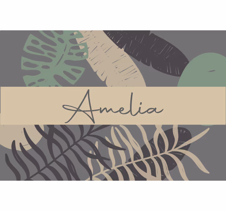Tenda a rullo beige stile boho giungla - TenStickers