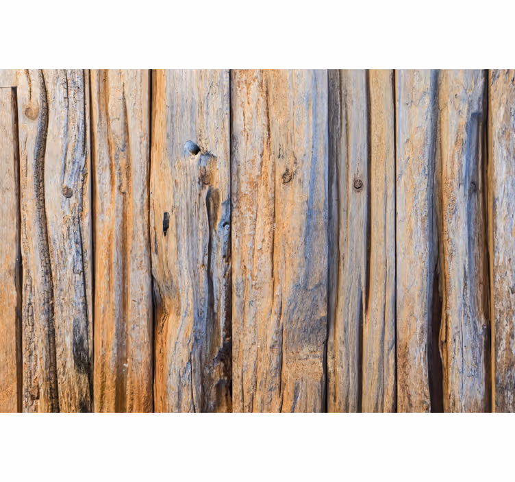 Tenda a rullo per ufficio texture 3d tronchi di legno - TenStickers