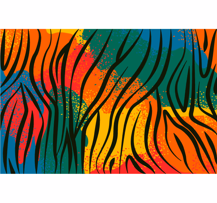 Tenda a rullo camera da letto stampa animale africana - TenStickers