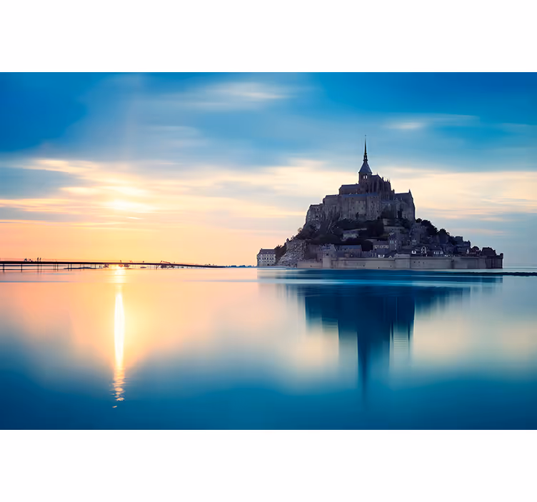 Tenda a rullo soggiorno mont saint-michel - TenStickers