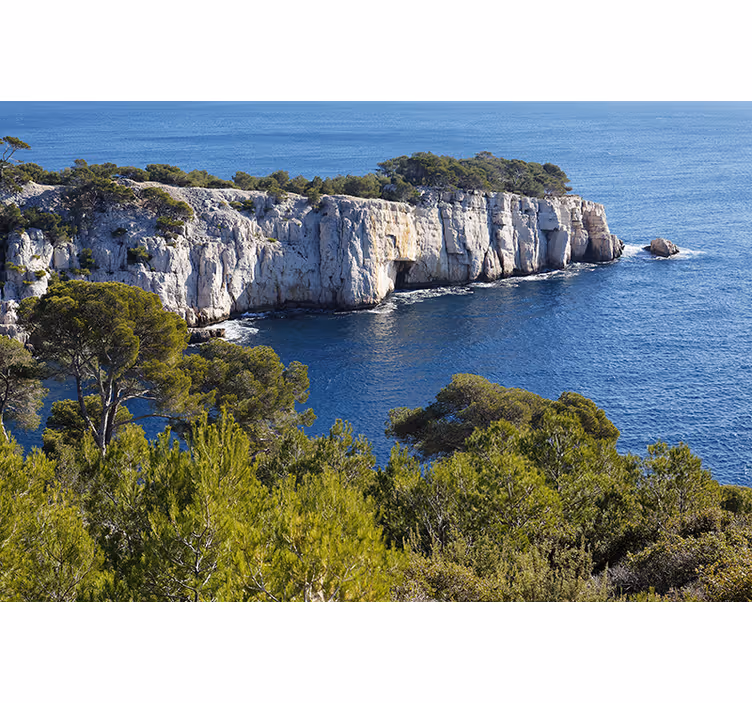Tenda a rullo soggiorno calanque di marsiglia - TenStickers