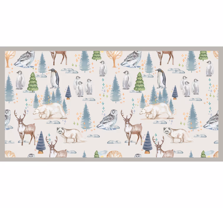 Tenda a rullo cameretta foresta d'autunno - TenStickers