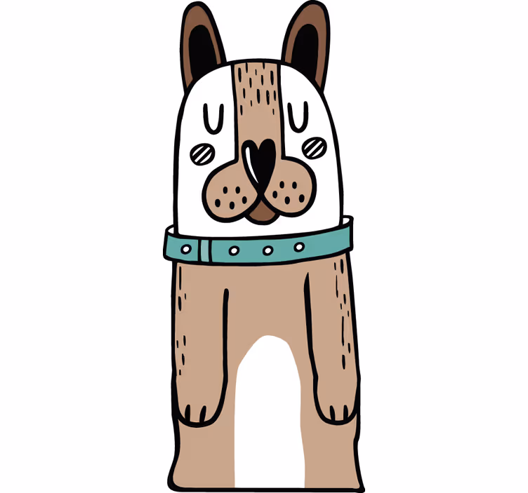 Tenda a rullo cameretta vinile per porta cane - TenStickers