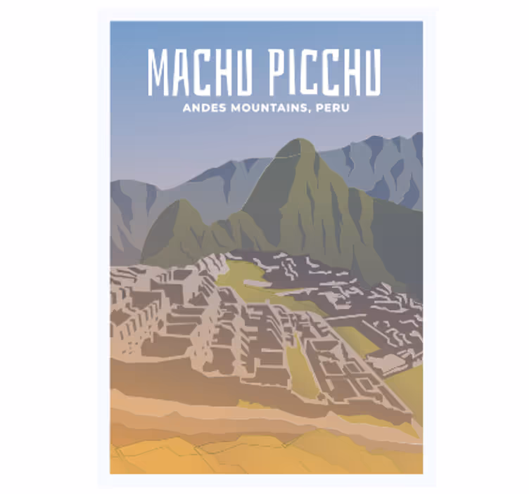 Tenda a rullo camera ragazzi machu picchu - TenStickers