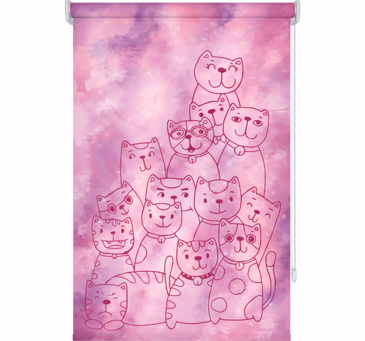 Tenda a rullo camera ragazzi galassia miagolio - TenStickers