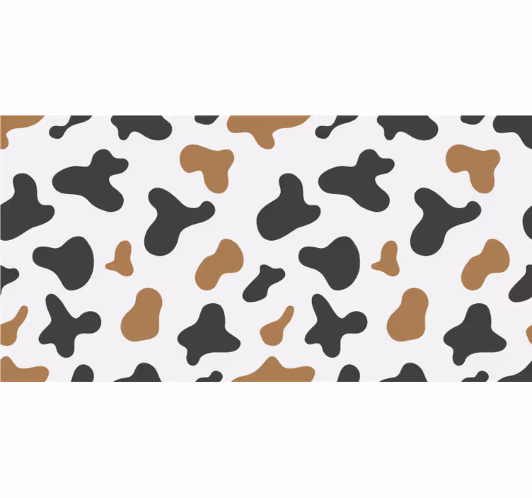 Tenda a rullo bianca macchie di mucca - TenStickers
