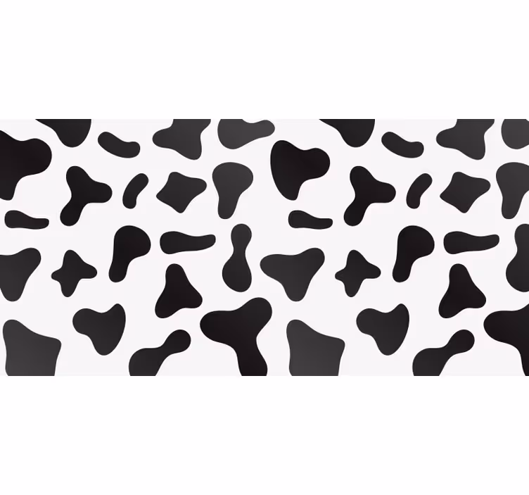 Tenda a rullo bianca a stampa mucca - TenStickers
