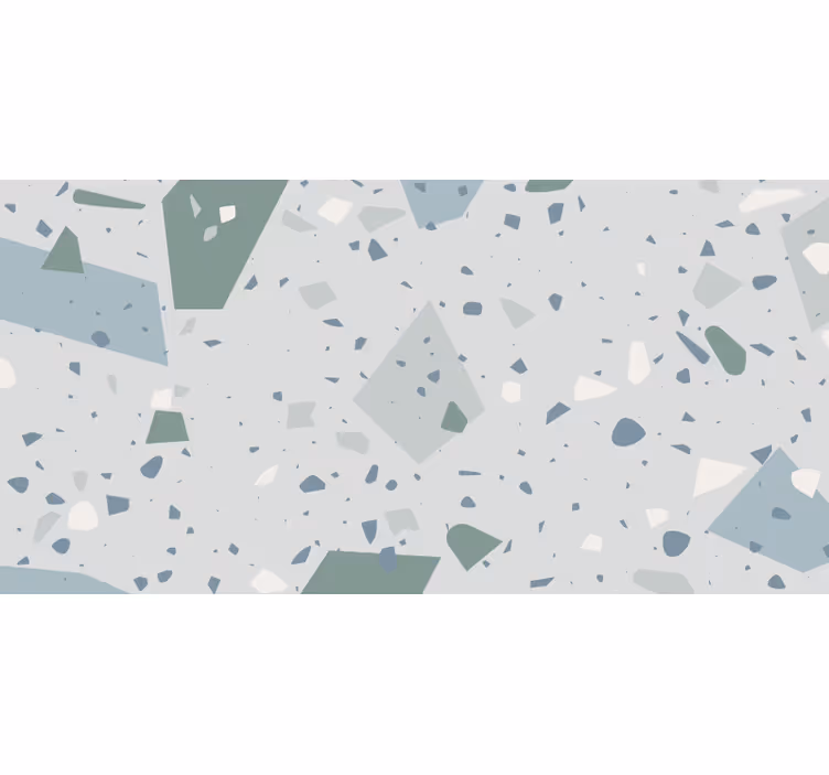 Tenda a rullo bagno terrazzo blu e bianco - TenStickers